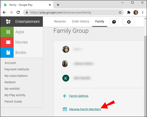 How To Add To Family Library On Google Play