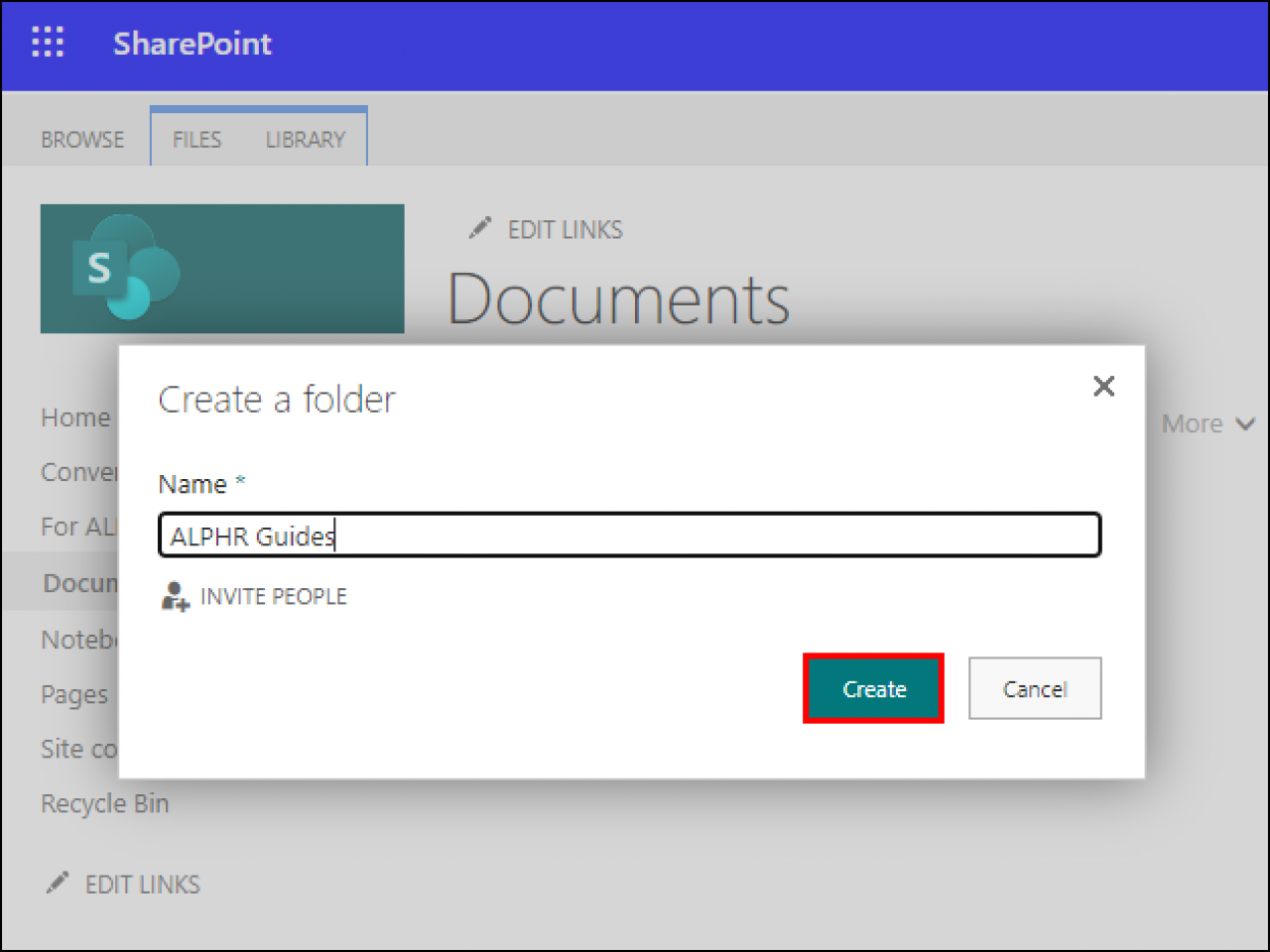SharePoint: How to Add a Folder