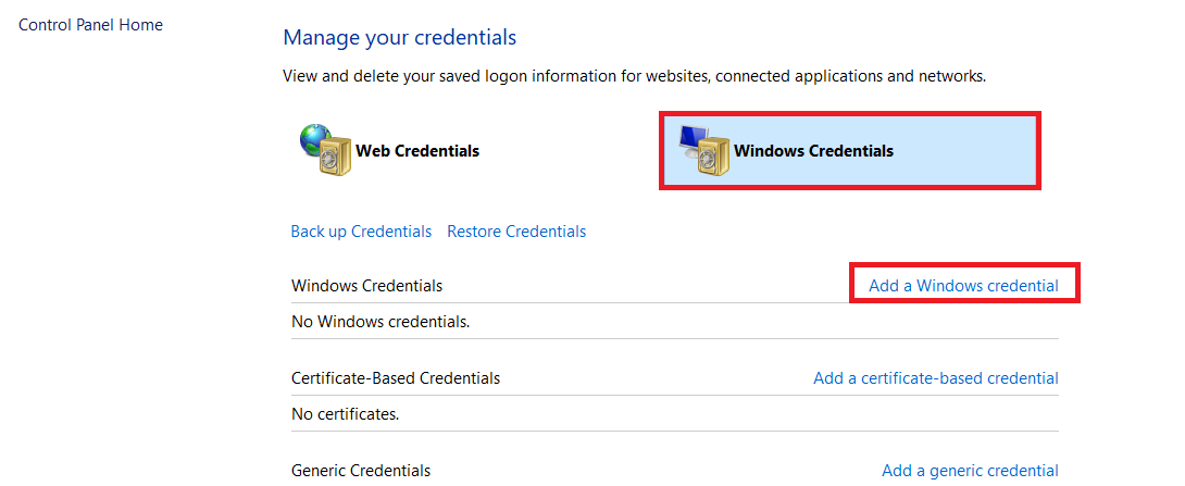 Windows Credentials