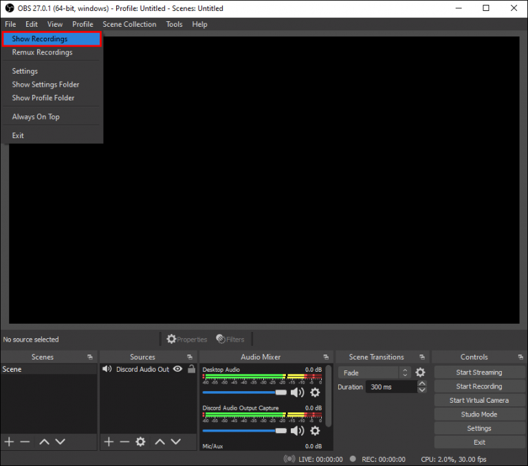 How to Record Discord Audio in OBS