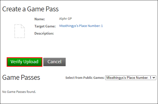 Donation (Gamepass) - Roblox