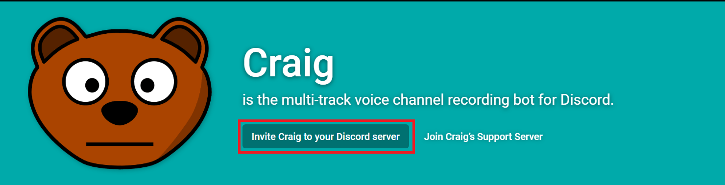 Craig Bot Homepage