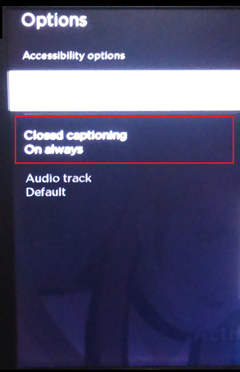 Roku caption settings