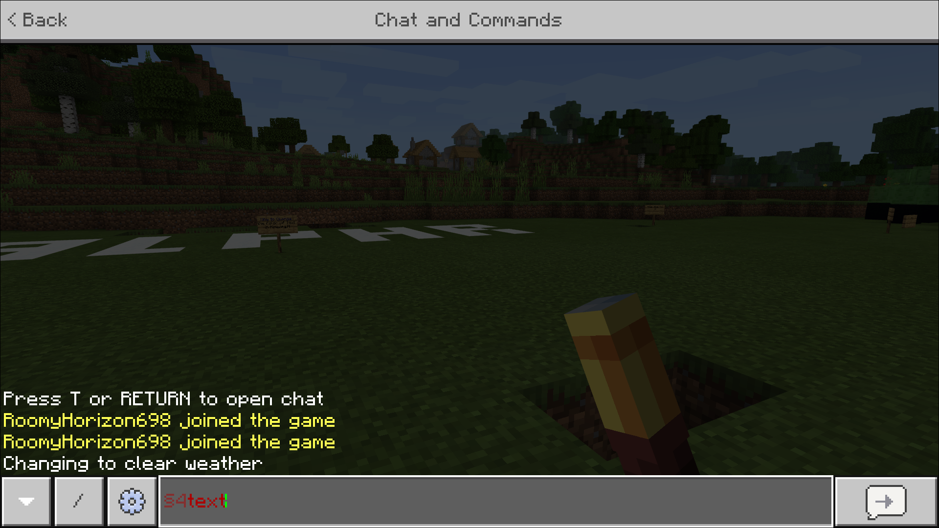 Colors in minecraft chat How To