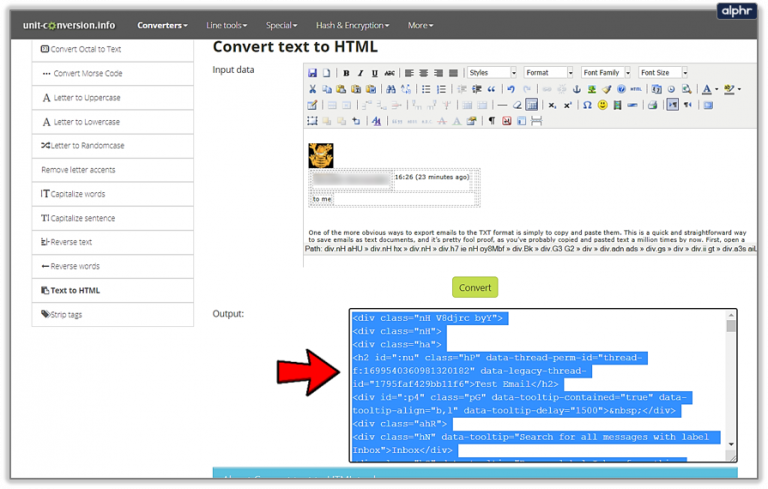 How To Export Gmail Messages to HTML