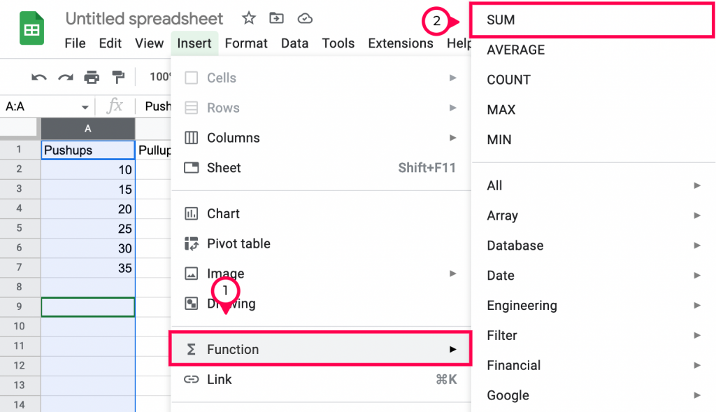 How to Add Numbers in Google Sheets