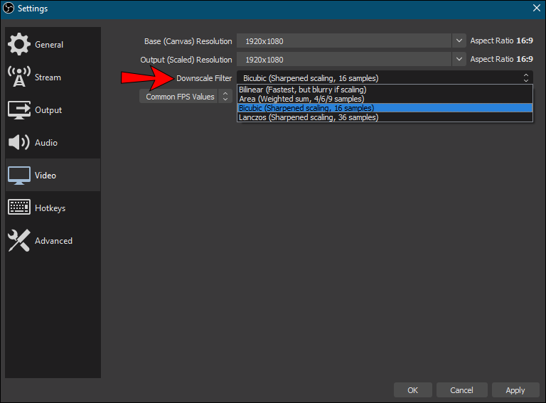 How to Change the Resolution in OBS