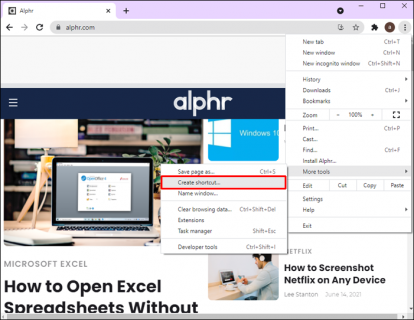 How to Create a Chrome Shortcut