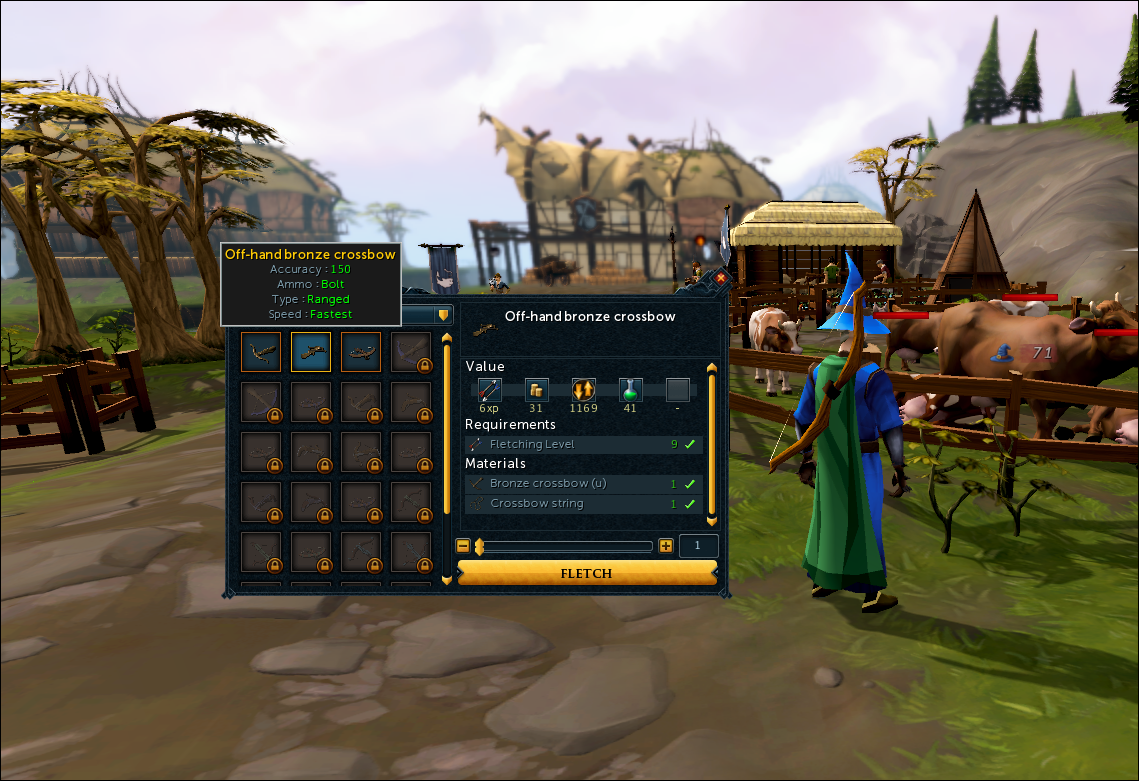 How to Make a Crossbow in RuneScape