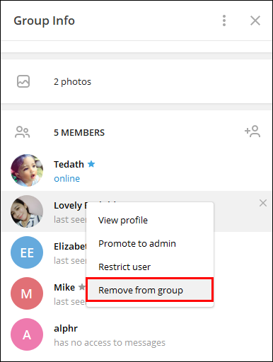 How to remove someone from chat list facebook
