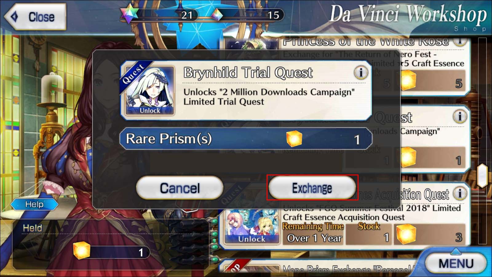 How To Get A Rare Prism In Fate Grand Order