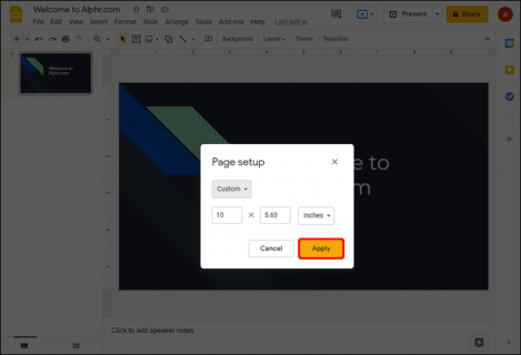 How to Change the Slide Size in Google Slides