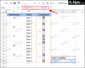 How to Count Checkboxes in Google Sheets