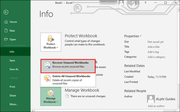 How To Revert to the Previous Version of an Excel File