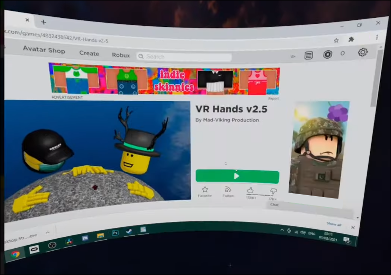 Roblox VR On Oculus Quest 2 Is AMAZING! 