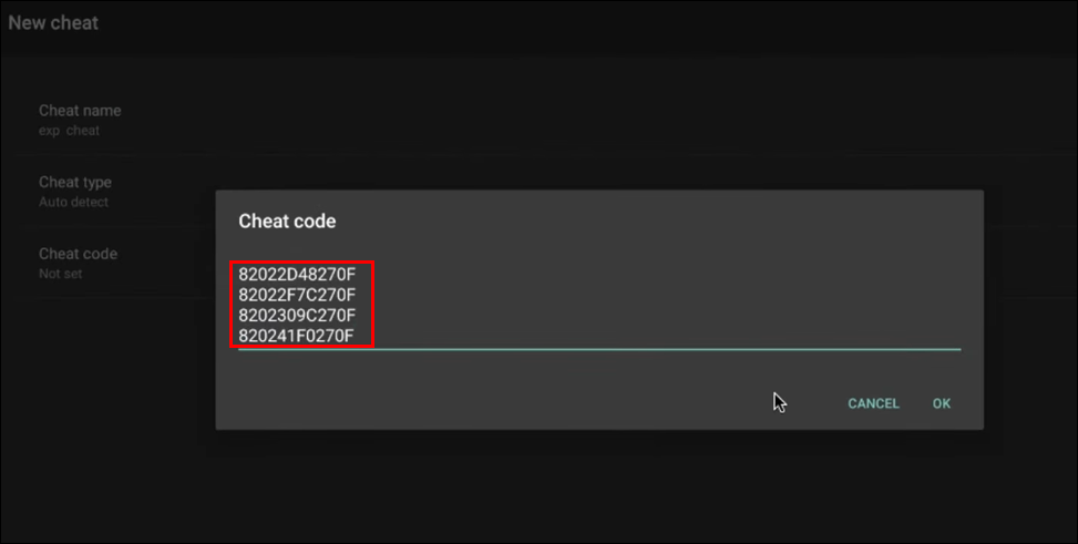 Included cheats. Included cheats