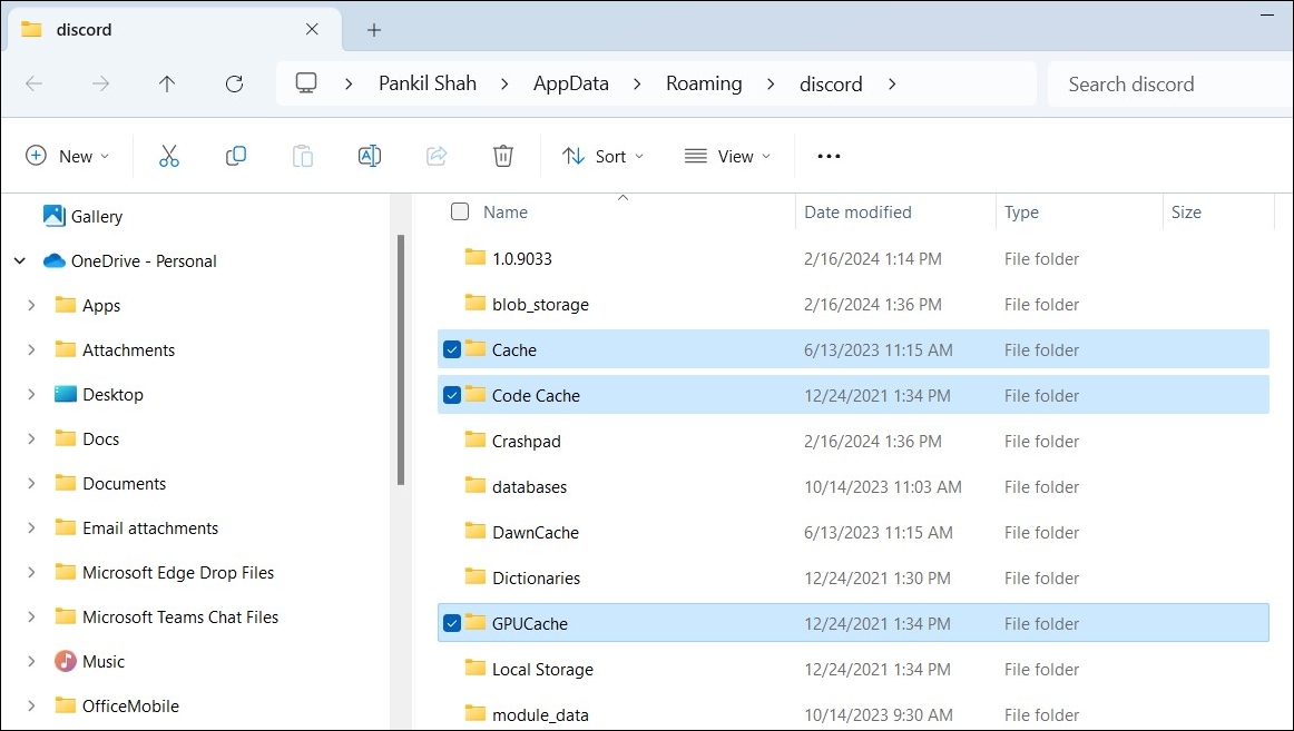 Clear Discord Cache on Windows