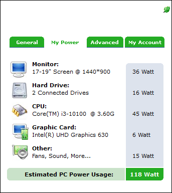 How much wattage does my pc need cont com ws