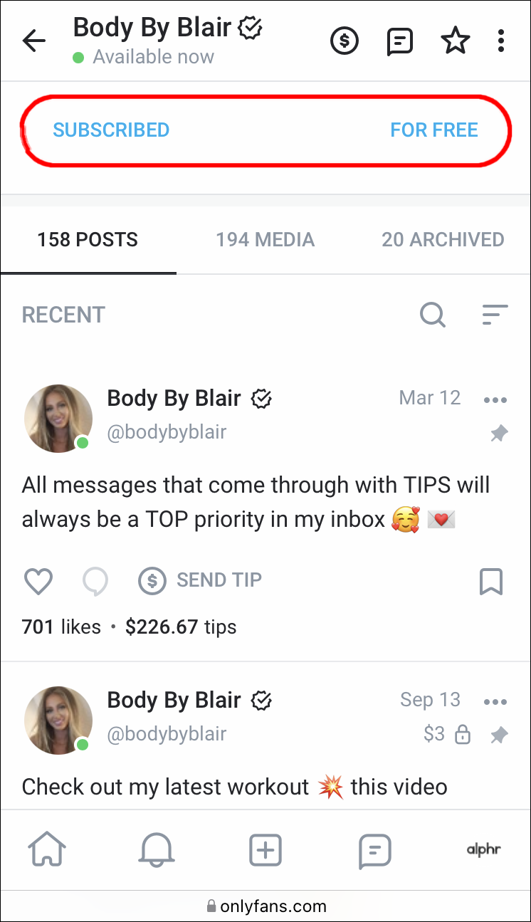 Messaging on only fans