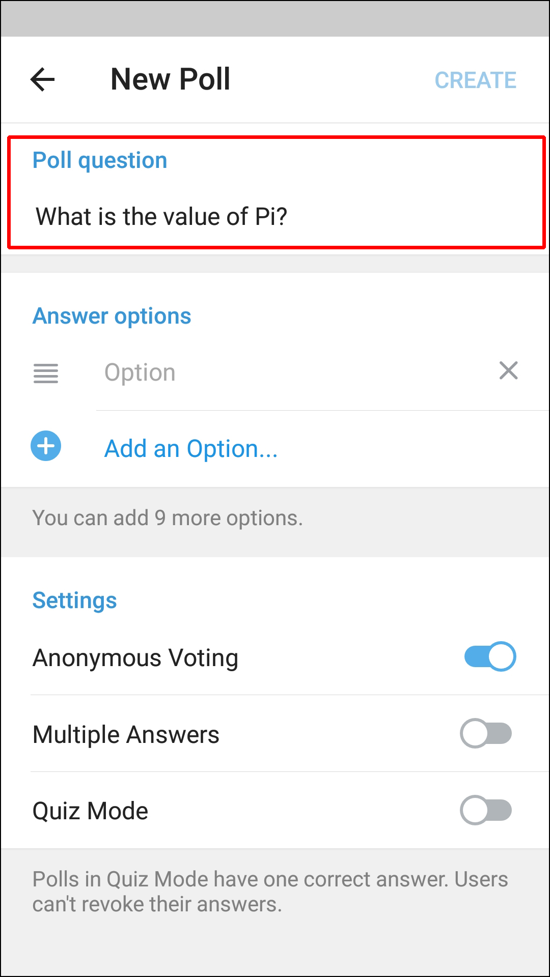 Fb remove poll in chat