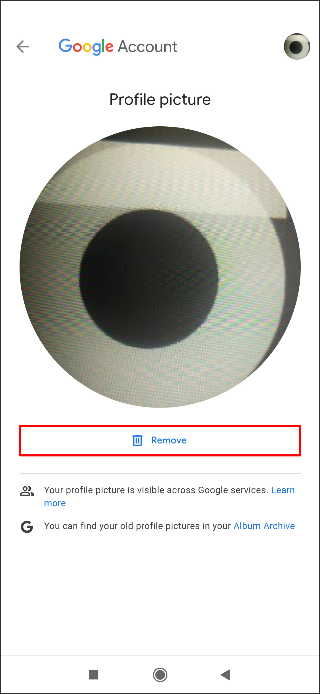 How to Remove a Profile Picture from Google
