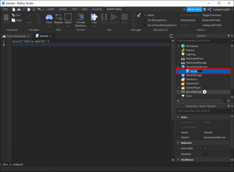 How to Use Scripts in Roblox