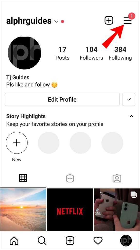 View of How To Make an Instagram Account Private