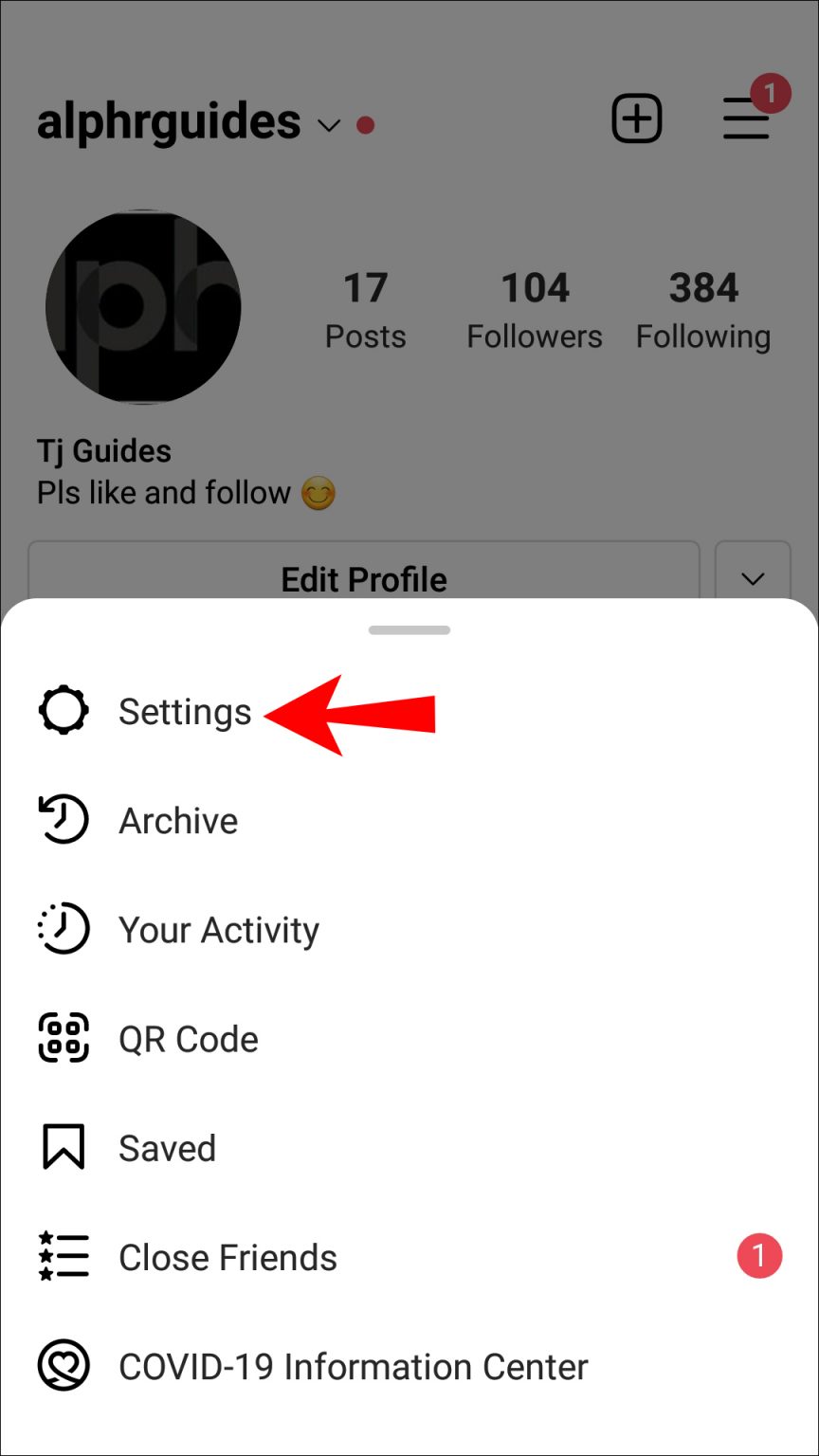 View of How To Make an Instagram Account Private