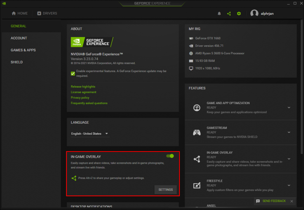 NVIDIA APP MANUAL TUNING visual data 4