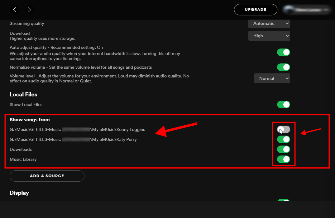 spotify this content is not available local files