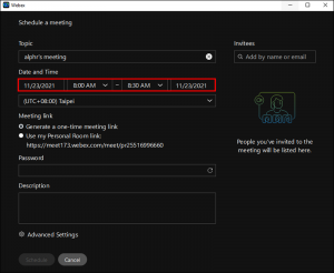How to Schedule a Meeting in Webex