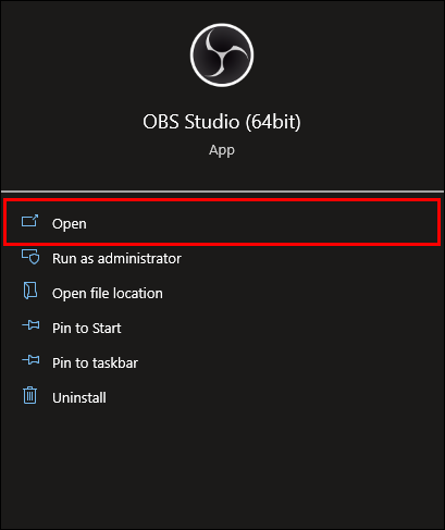 livestream on OBS