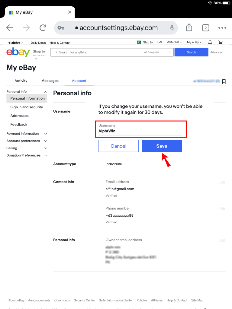 How to Change Your eBay Username
