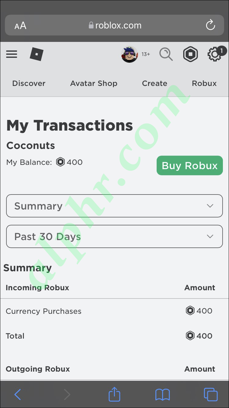 How to View Purchase History in Roblox