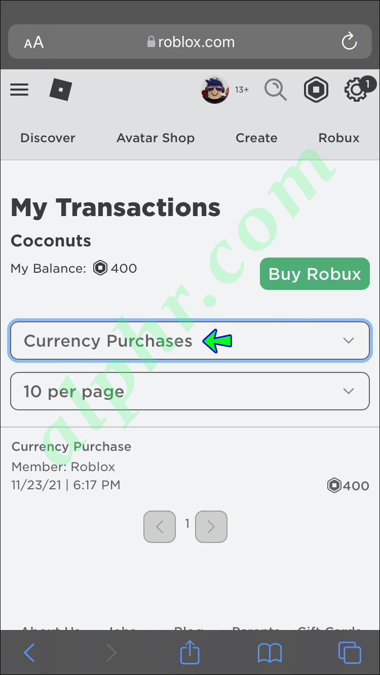 How to View Purchase History in Roblox