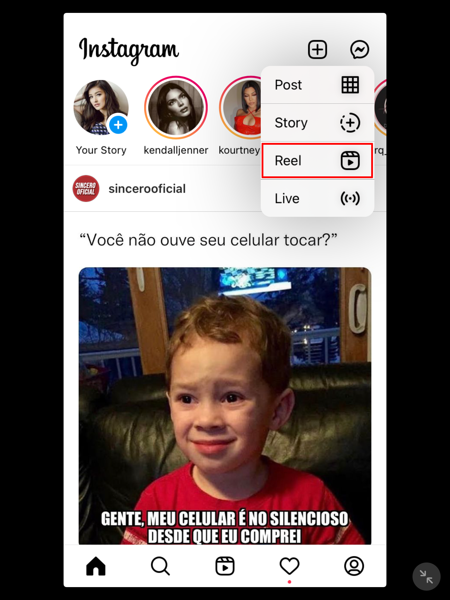 To Be Real Instagram Post