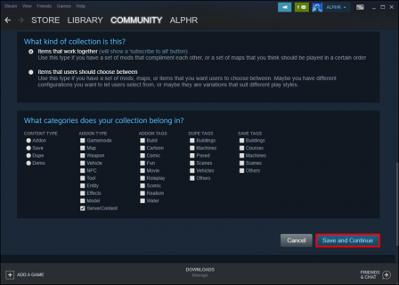 How to Make a Collection in Gmod