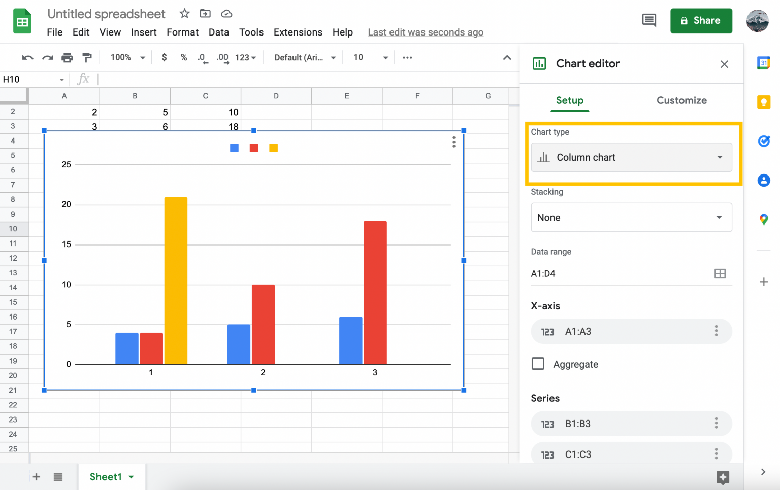 How to Find Slope in Google Sheets