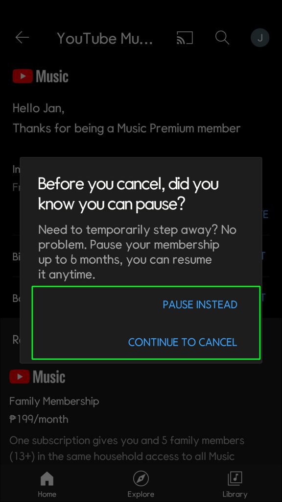 How to Cancel YouTube Music