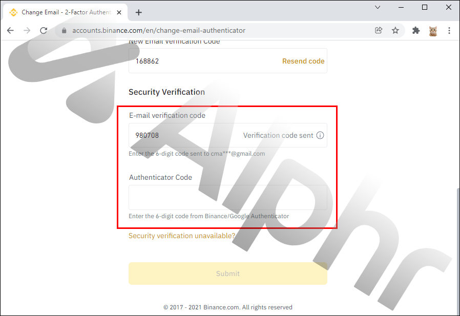 gmail binance