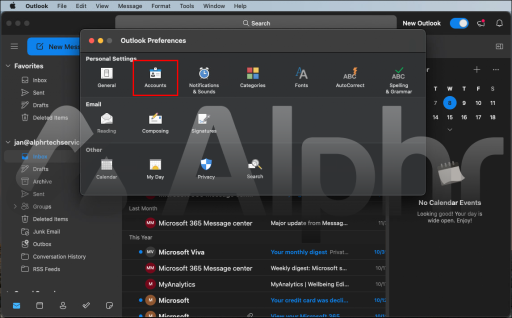 How to Remove an Account From Outlook