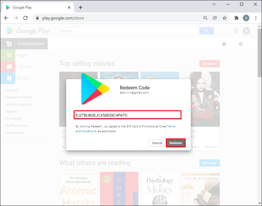 How To Redeem A Code In Google Play