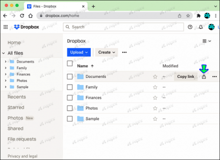 How to Share a Link from Dropbox