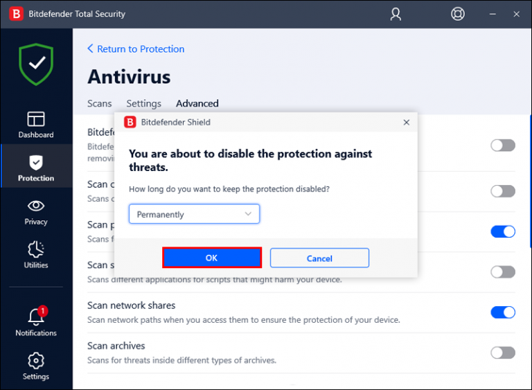 How to Disable Bitdefender Temporarily or Permanently