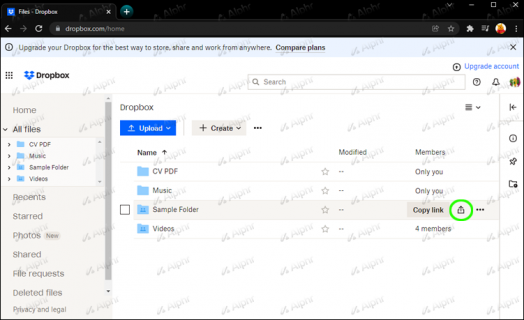 How to Share a Link from Dropbox