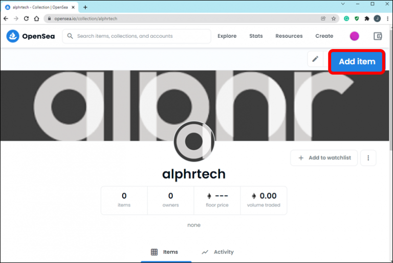 How to Create a Collection on OpenSea