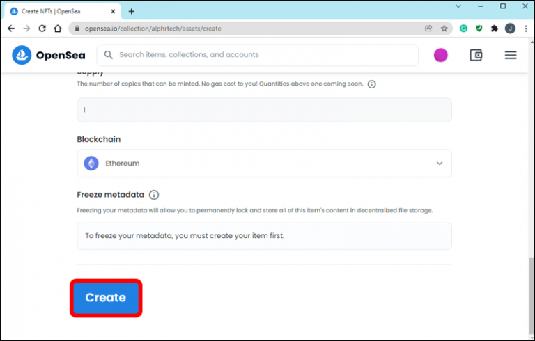 How to Create a Collection on OpenSea