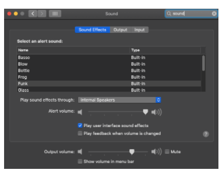 Mac Sound Settings
