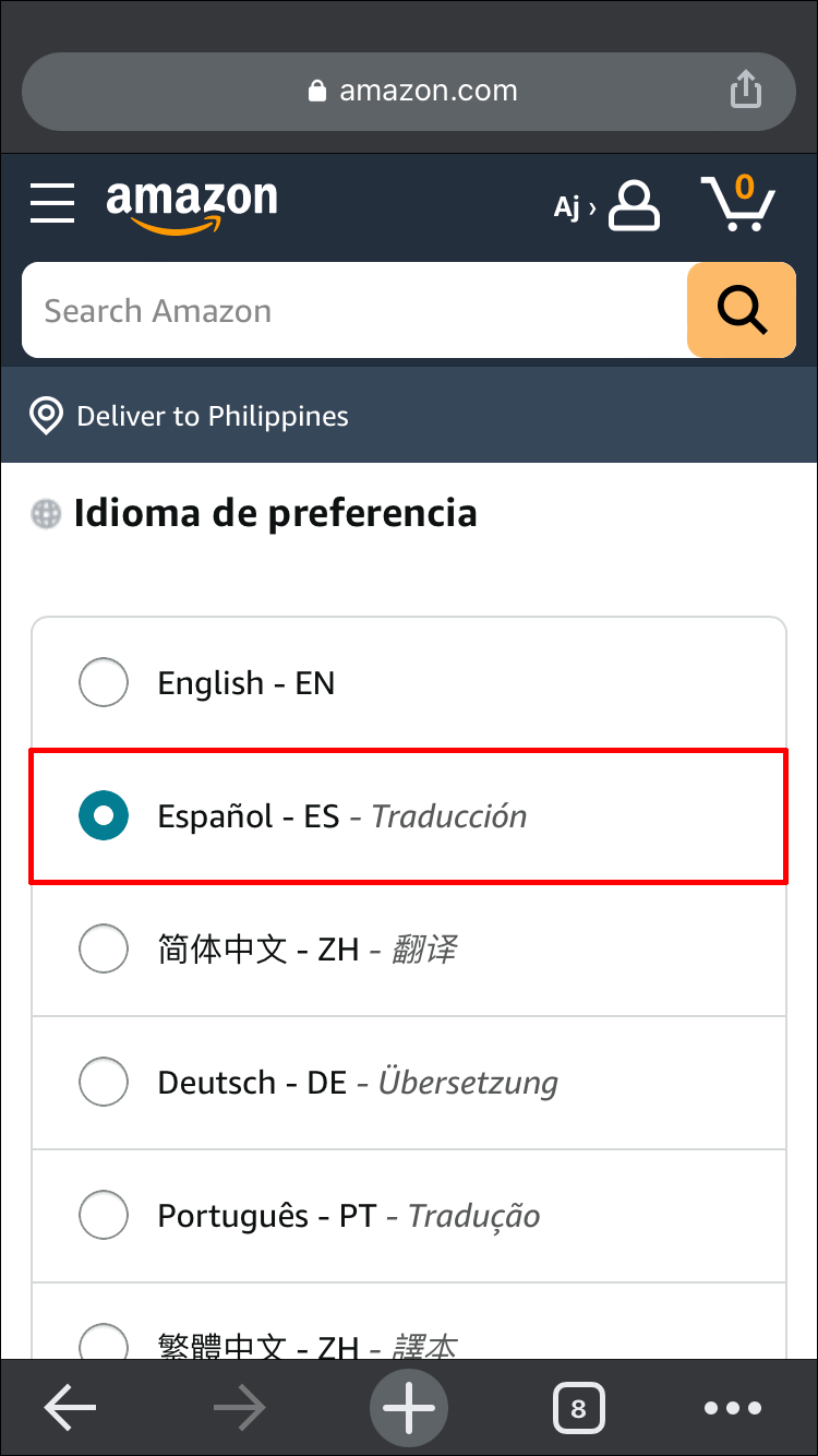 How To Change The Language On Amazon