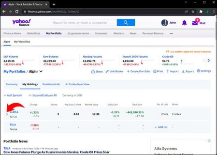 How to Add Shares in Yahoo Finance